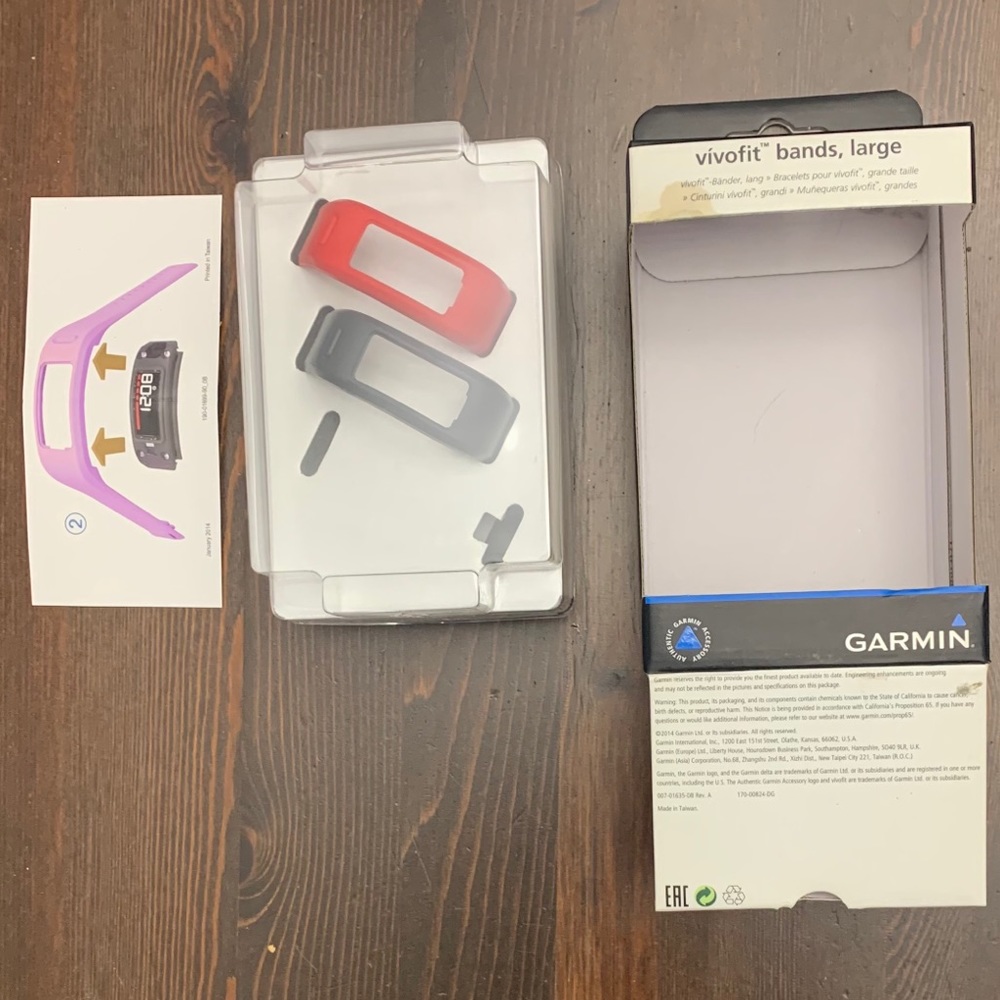 2 FOR $20 2 Garmin vivofit watch bands (Large)